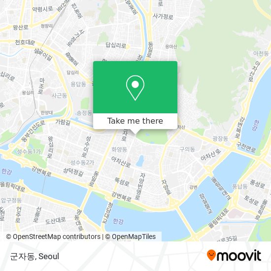 군자동 map