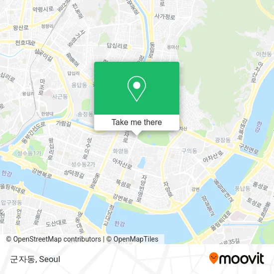 군자동 map