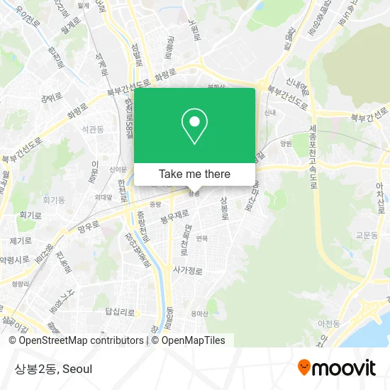 상봉2동 map