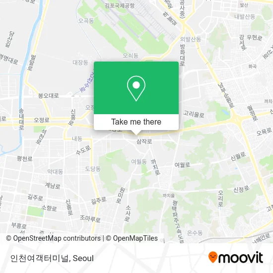 인천여객터미널 map