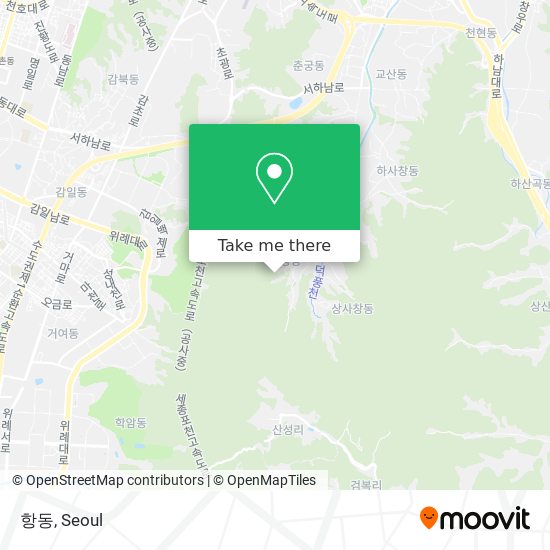 항동 map