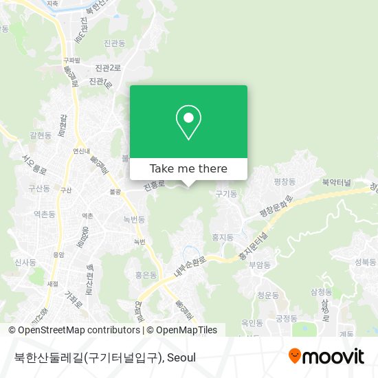 북한산둘레길(구기터널입구) map