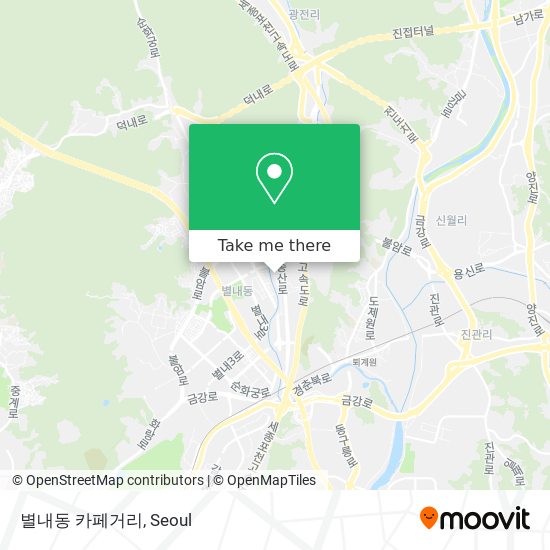 별내동 카페거리 map