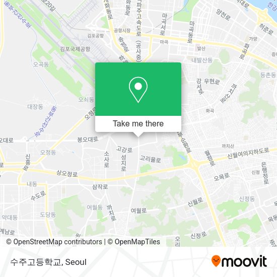 수주고등학교 map