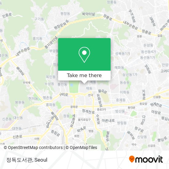 정독도서관 map