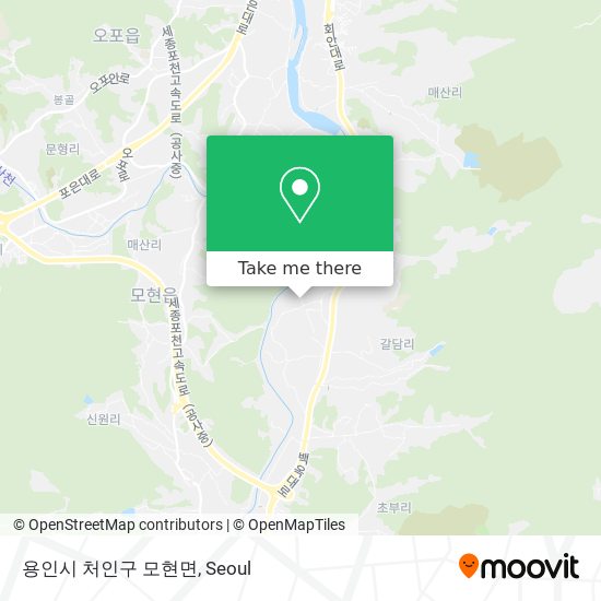 용인시 처인구 모현면 map