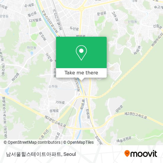 남서울힐스테이트아파트 map