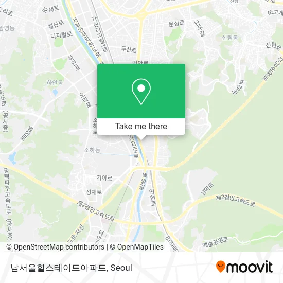 남서울힐스테이트아파트 map