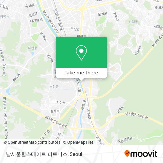 남서울힐스테이트 피트니스 map