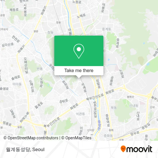 월계동성당 map