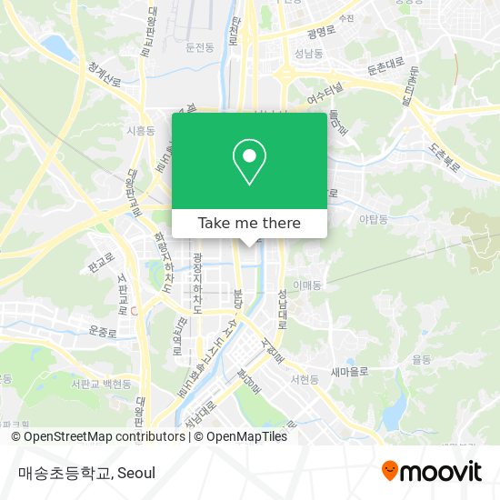 매송초등학교 map