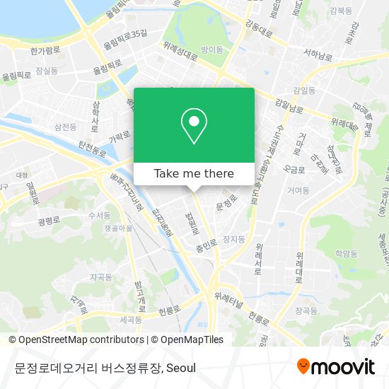 문정로데오거리 버스정류장 map