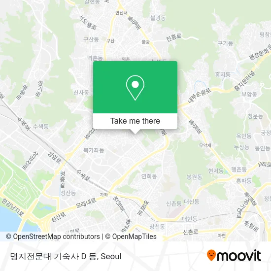 명지전문대 기숙사 D 등 map