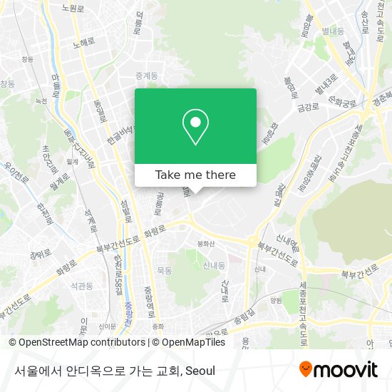 서울에서 안디옥으로 가는 교회 map