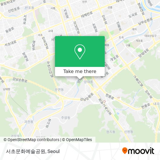 서초문화예술공원 map