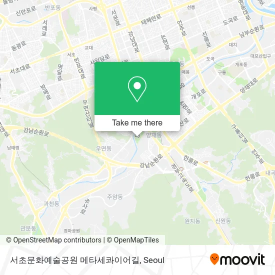 서초문화예술공원 메타세콰이어길 map