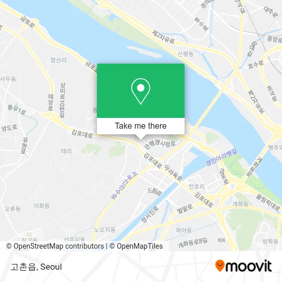고촌읍 map
