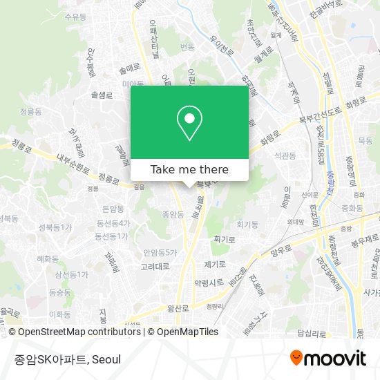 종암SK아파트 map