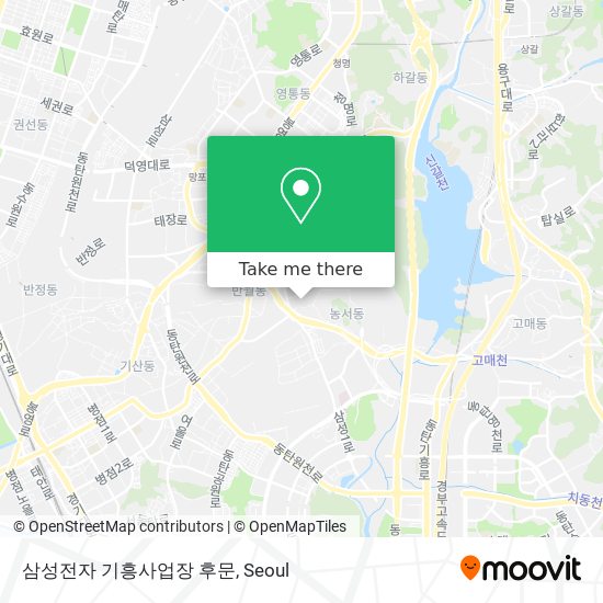 삼성전자 기흥사업장 후문 map