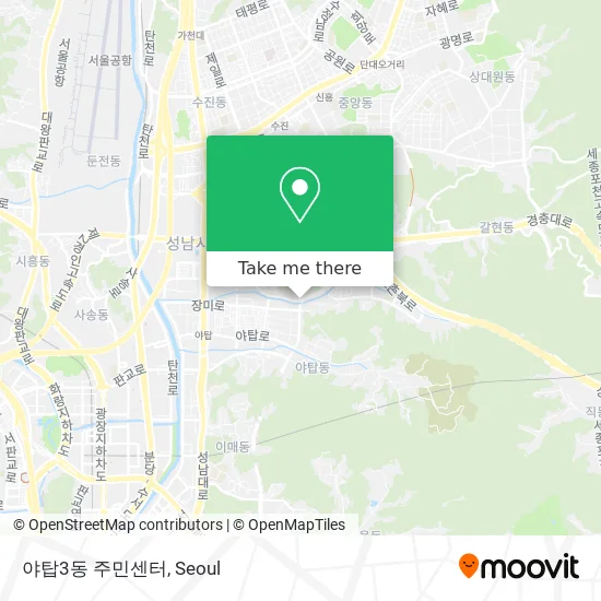 야탑3동 주민센터 map