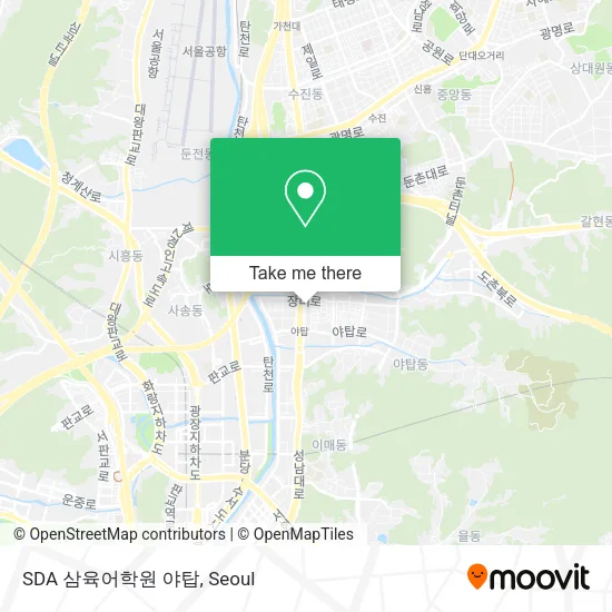 SDA 삼육어학원 야탑 map