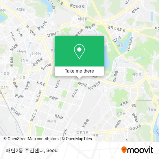 매탄2동 주민센터 map