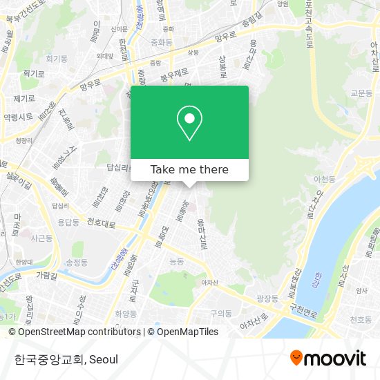 한국중앙교회 map