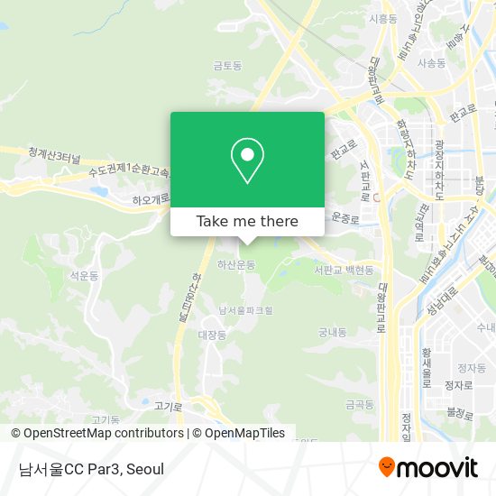 남서울CC Par3 map