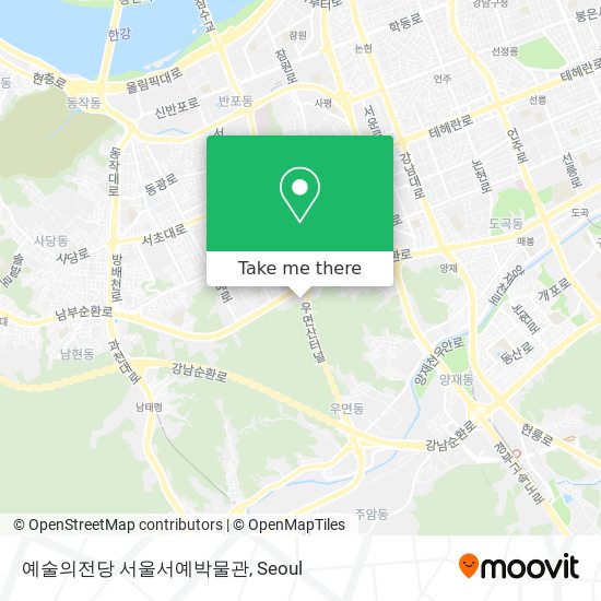 예술의전당 서울서예박물관 map