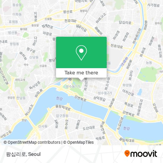 왕십리로 map