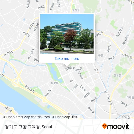 경기도 고양 교육청 map
