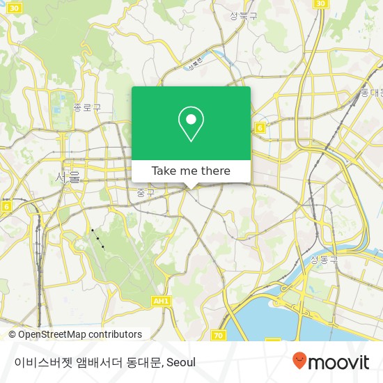 이비스버젯 앰배서더 동대문 map