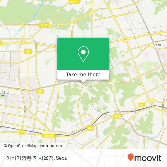 이비가짬뽕 까치울점 map