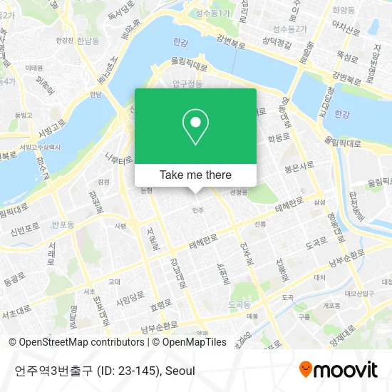 언주역3번출구 (ID: 23-145) map