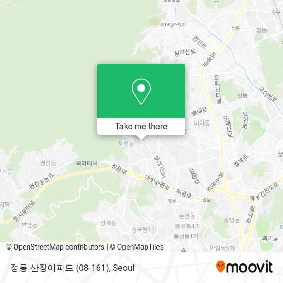 정릉 산장아파트 (08-161) map