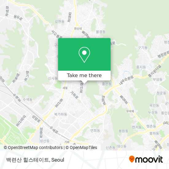 백련산 힐스테이트 map