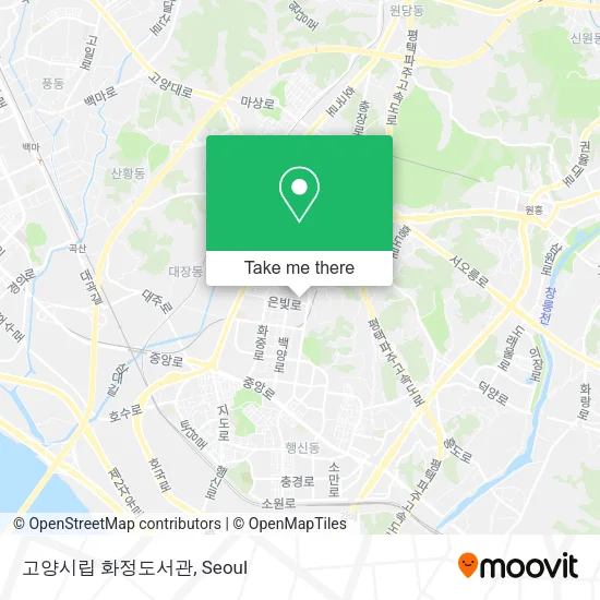고양시립 화정도서관 map