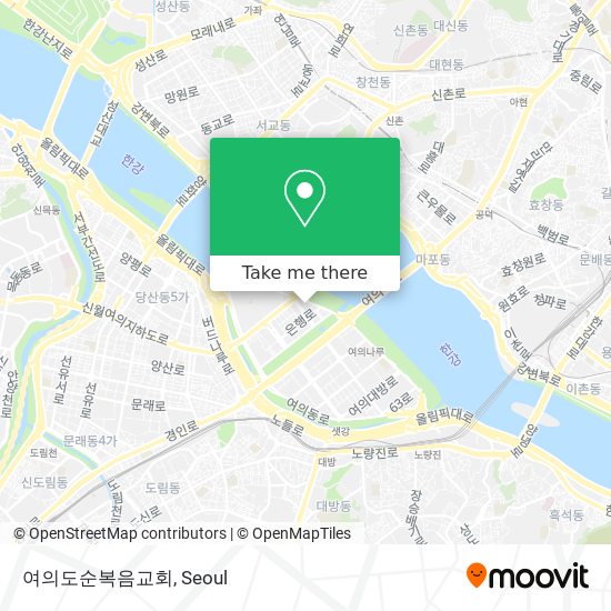 여의도순복음교회 map