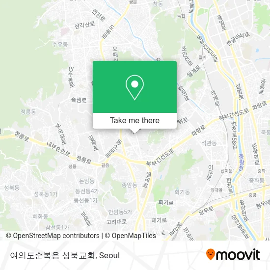 여의도순복음 성북교회 map