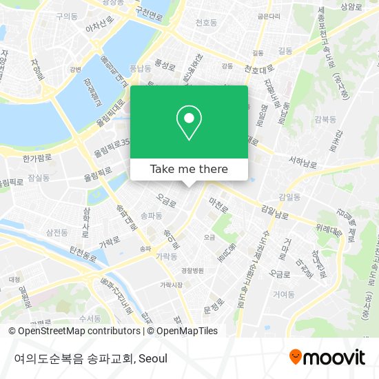 여의도순복음 송파교회 map