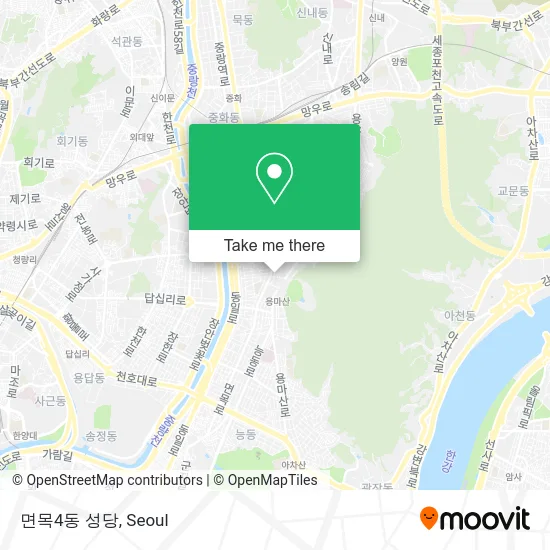 면목4동 성당 map