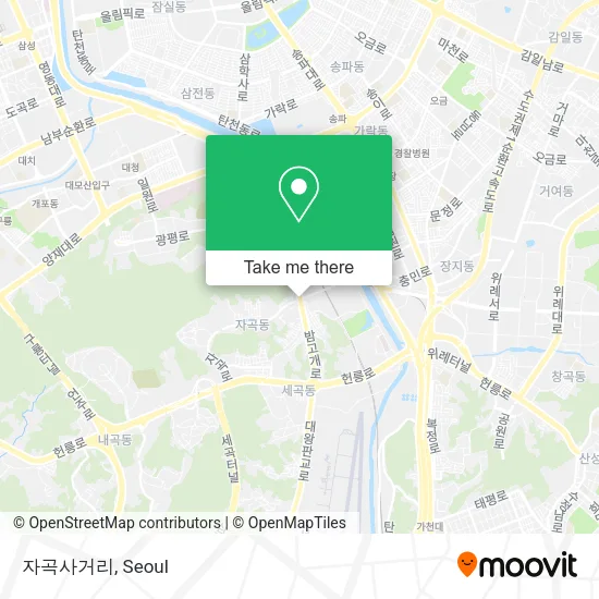 자곡사거리 map