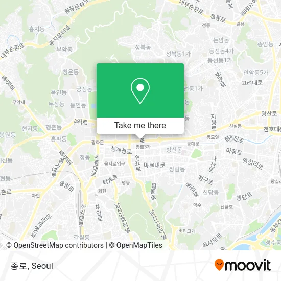 종로 map