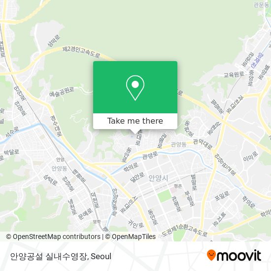 안양공설 실내수영장 map