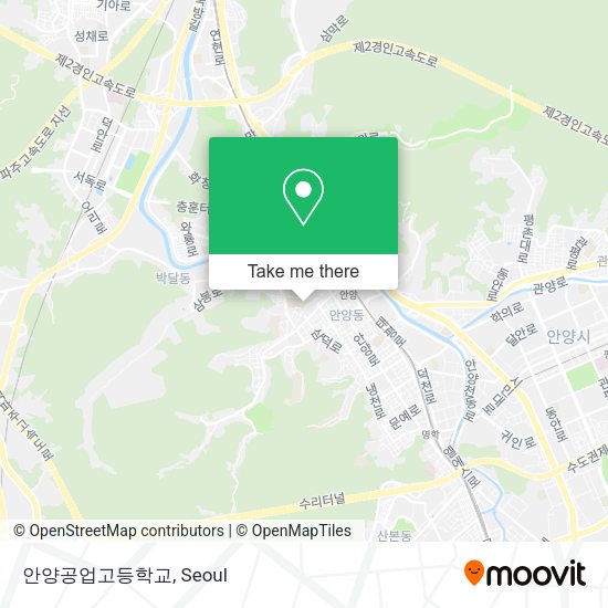 안양공업고등학교 map