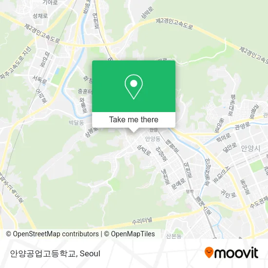 안양공업고등학교 map