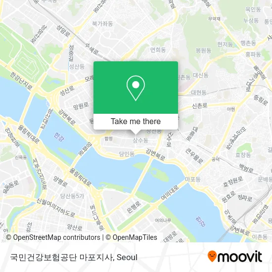 국민건강보험공단 마포지사 map