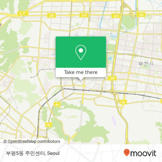 부평5동 주민센터 map