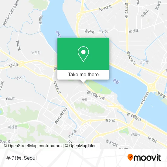 운양동 map
