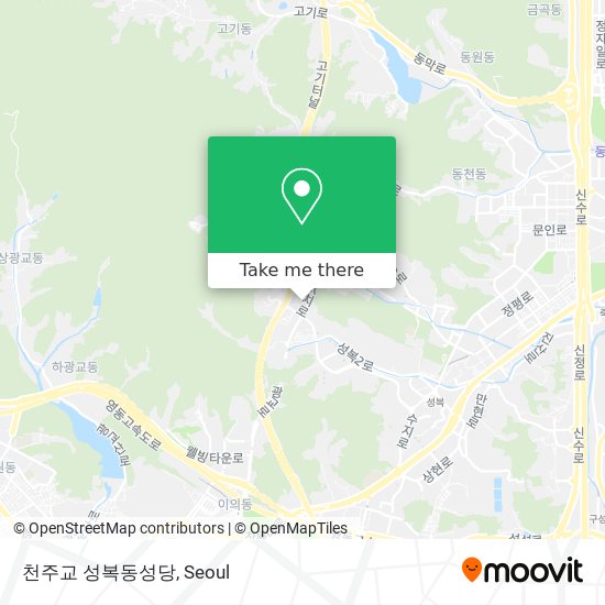천주교 성복동성당 map
